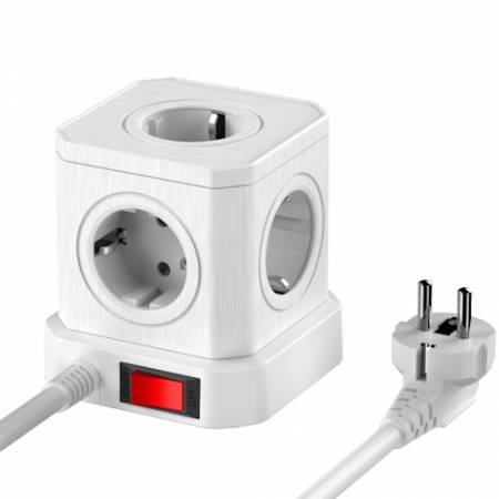 Newell NL4385 GaN Power Cube - kostka zasilająca 9w1, biała_Kabel zasilający kostkę_4